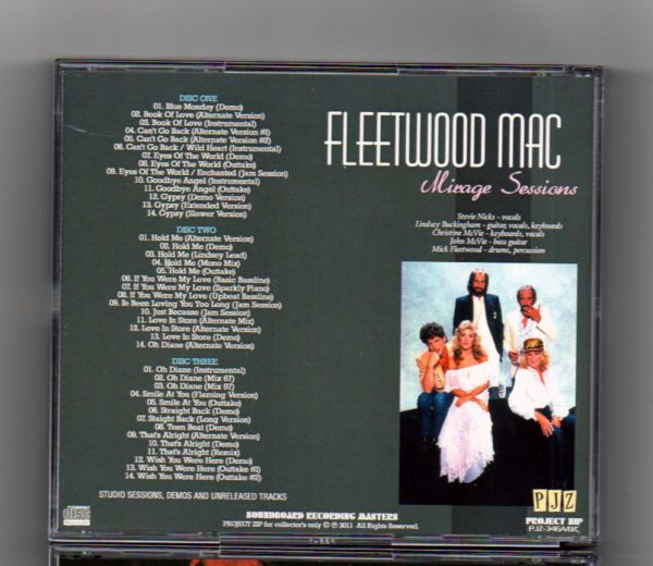 中古CD ケースにややスレ有り PJZ 346A/B/C Fleetwood Mac - MIRAGE SESSIONS_画像2