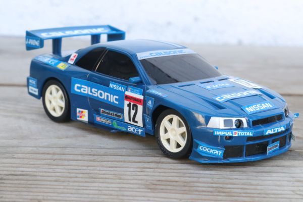 TAITO タイヨー ラジ・カン 2001 カルソニック レーシング スカイライン GT-R ラジコン ラジオコントロールカー ジャンク Za868_画像6