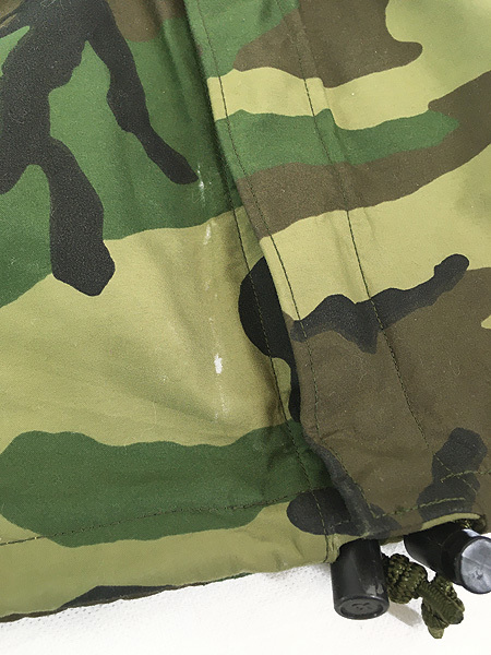 古着 80s 米軍 US ARMY ECWCS 1st 初期 ウッドランド カモ 迷彩 GORE-TEX ゴア パーカー XS-R 美品!!_画像8