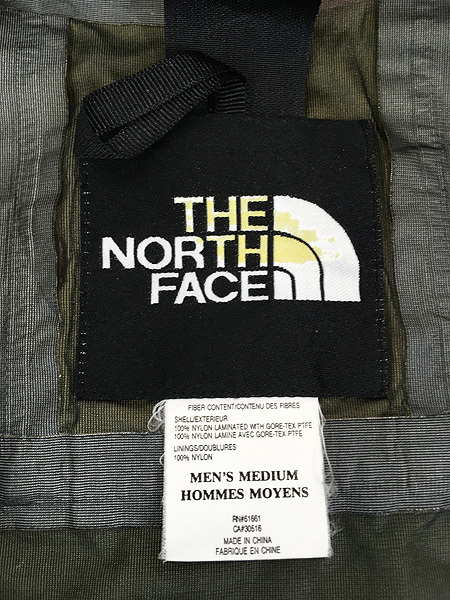 古着 90s TNF The North Face GORE-TEX ゴア マウンテン ジャケット パーカー 緑×黒 M 古着_画像8