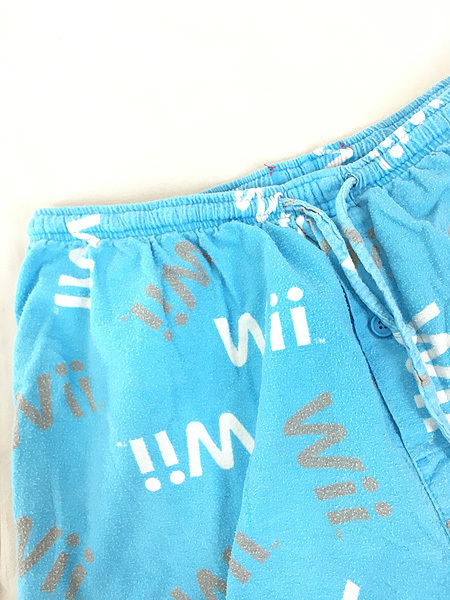 古着 Nintendo 任天堂 Wii ゲーム フランネル パジャマ パンツ XL位 古着_画像3