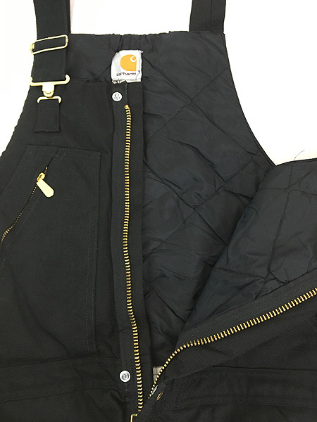 古着 90s Carhartt セパポケ パデット ナイロン ダック Wニー ワーク オーバーオール W40 L30 古着_画像6