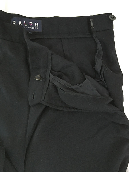 レディース 古着 90s RALPH RalphLauren シンプル タック ウール ニット スラックス パンツ M位 古着_画像4