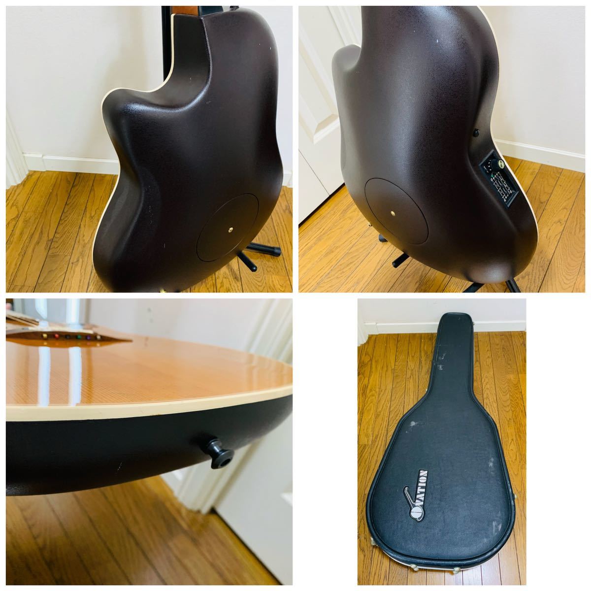Y4532 動作確認済み♪ Ovation 1868 Elite 送料無料 エレアコ 送料無料