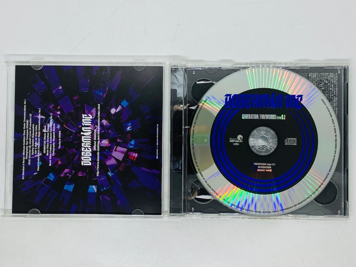 即決CD+DVD DOBERMAN INC ドーベルマンインク GENERATION FIREWORKS typeD.I 帯付き X13_画像3