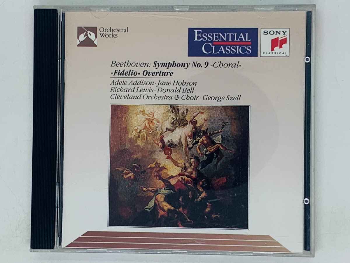 即決CD BEETHOVEN SYMPHONY NO.9 / FIDELIO OVERTURE / GEORGE SZELL / ベートーヴェン Z31_画像1