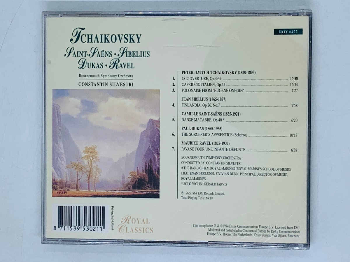 即決CD TCHAIKOVSKY ROYAL CLASSICS / SAINT JAENS , RAVEL , DUKAS / クラシック アルバム G03_画像2