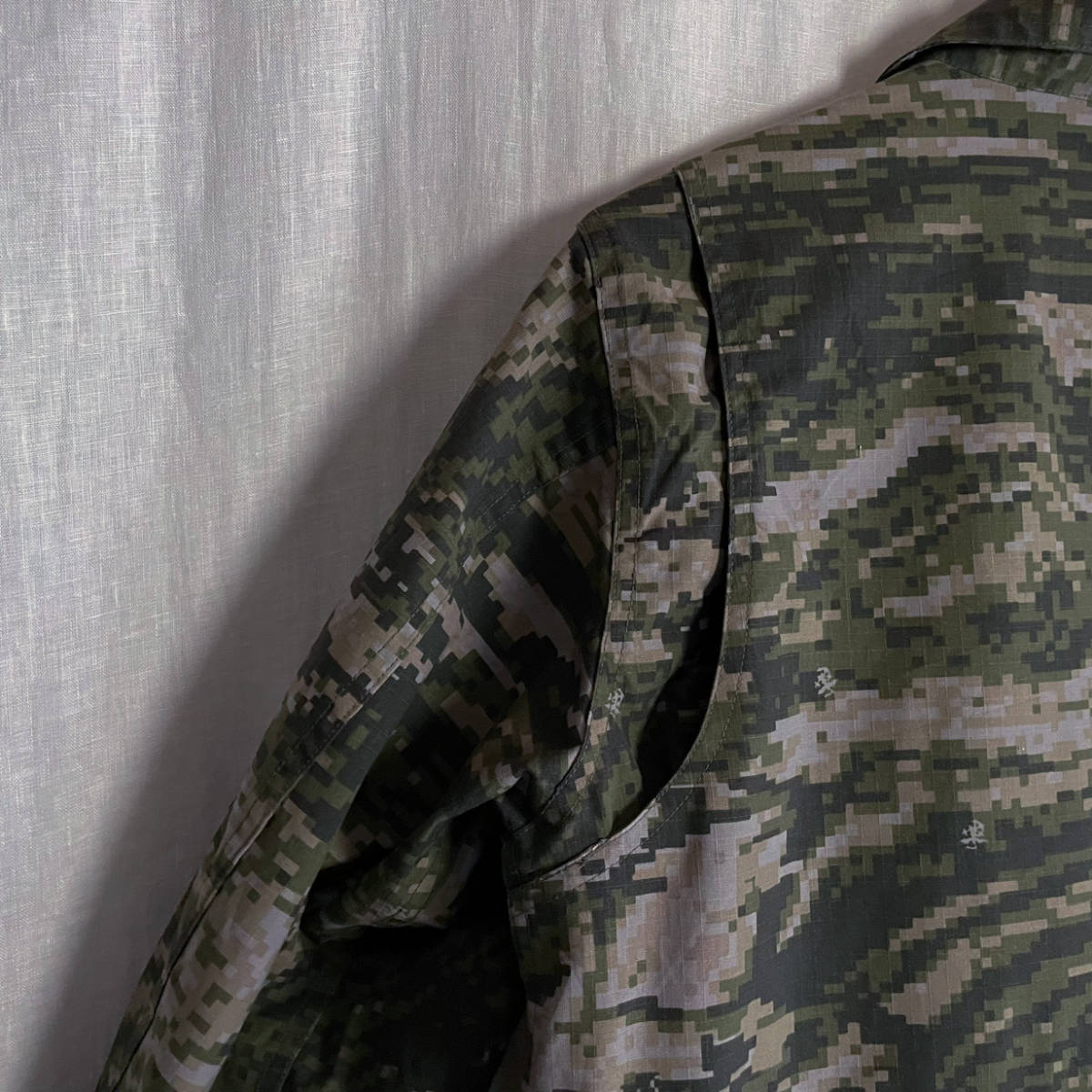 美品 韓国軍 海兵隊 新型 波 迷彩 デジタルカモ フィールドジャケット ミリタリー M65 サバゲー カモフラの画像7