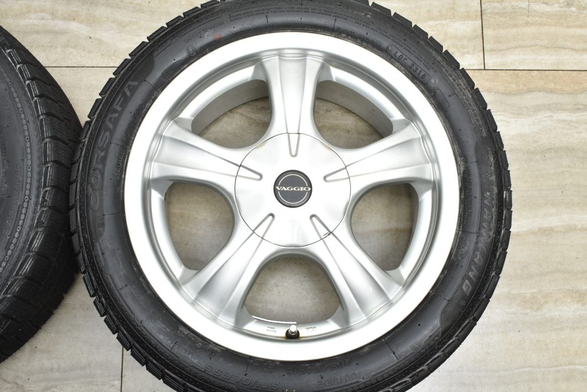 【良好品】VAGGIO 16in 7JJ +42 PCD100/114.3 ナンカン コルサファ 205/50R16 シビック アコード インプレッサ マルチ 交換用 即納可能_画像4