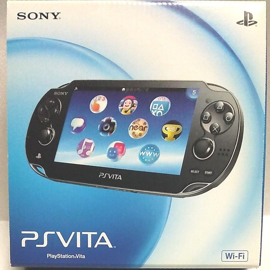 【極美品】PlayStation Vita （プレイステーションヴィータ）Wi-Fiモデル クリスタル・ブラック PCH-1000