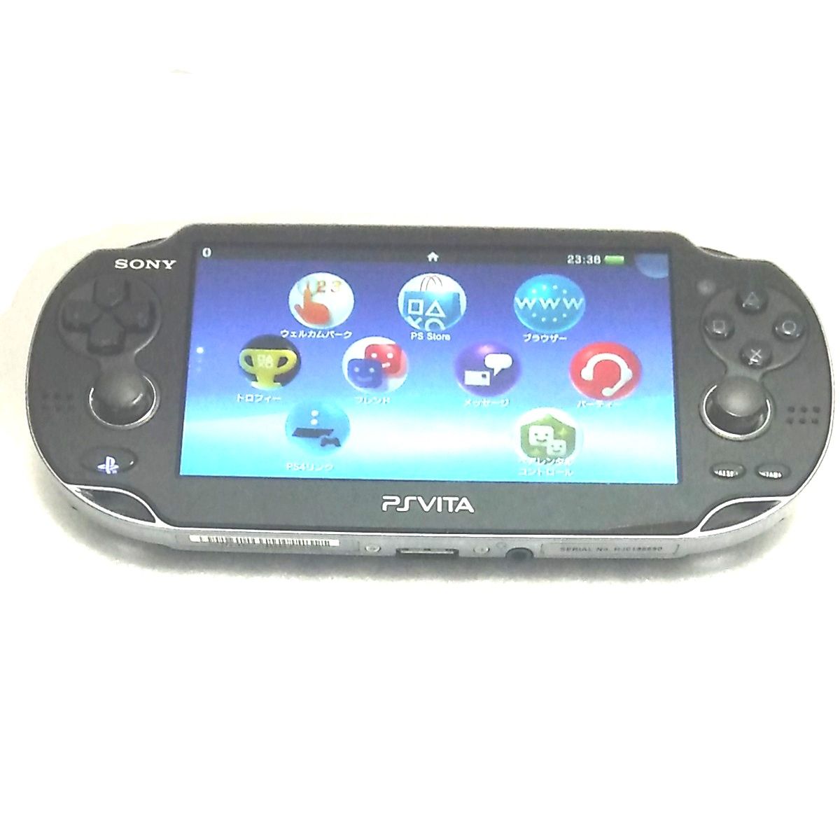 【極美品】PlayStation Vita （プレイステーションヴィータ）Wi-Fiモデル クリスタル・ブラック PCH-1000