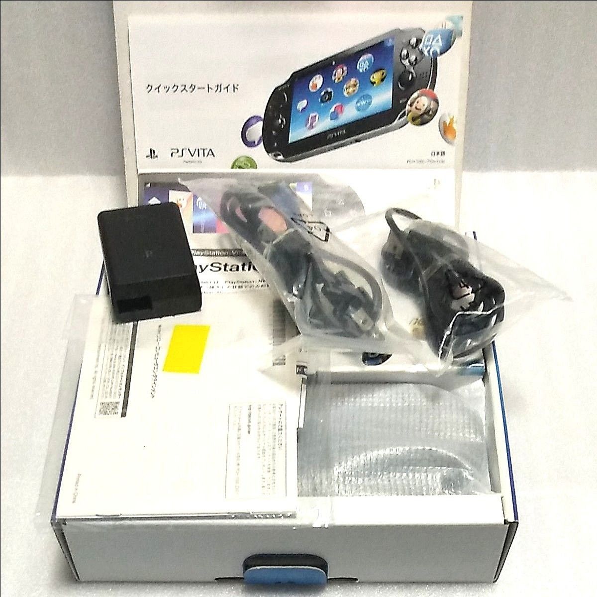 【極美品】PlayStation Vita （プレイステーションヴィータ）Wi-Fiモデル クリスタル・ブラック PCH-1000