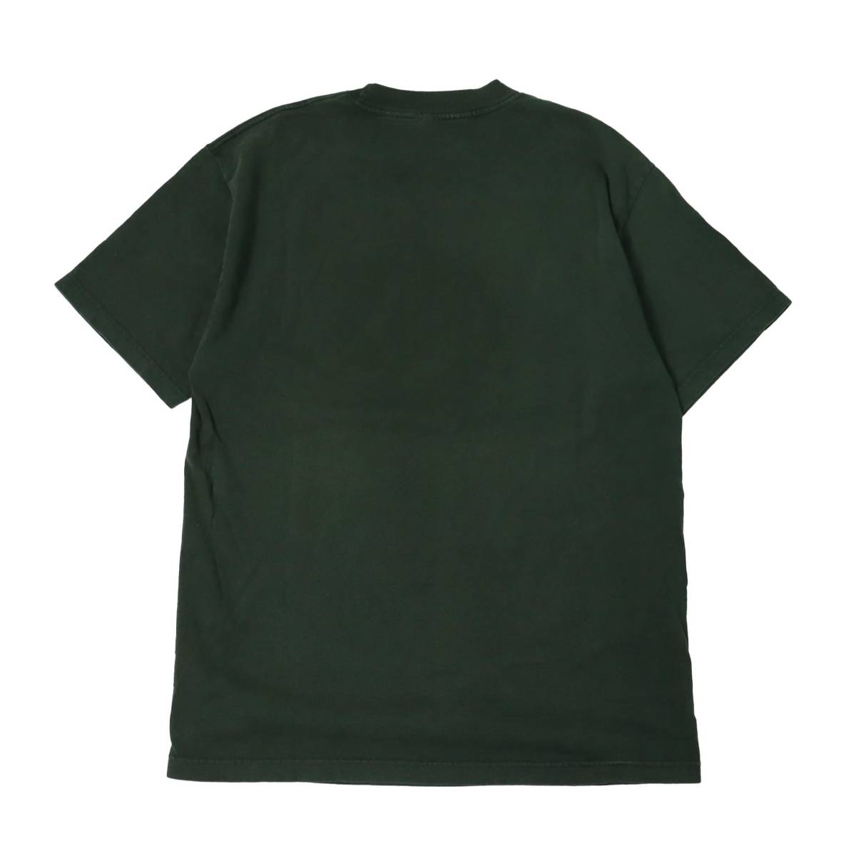 [L程度] 90s Black Label プリント Tシャツ グリーン 緑 ブラックレーベル ロゴ オールド スケート サンタ ビンテージ vintage_画像2