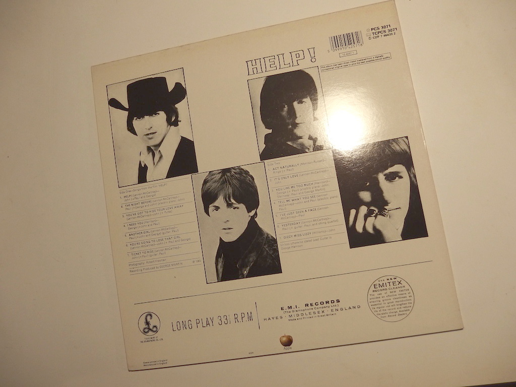 レア 極美盤 UK The Beatles Help! Re-mastered original tape Direct matal mastered ビートルズ　ヘルプ_画像3