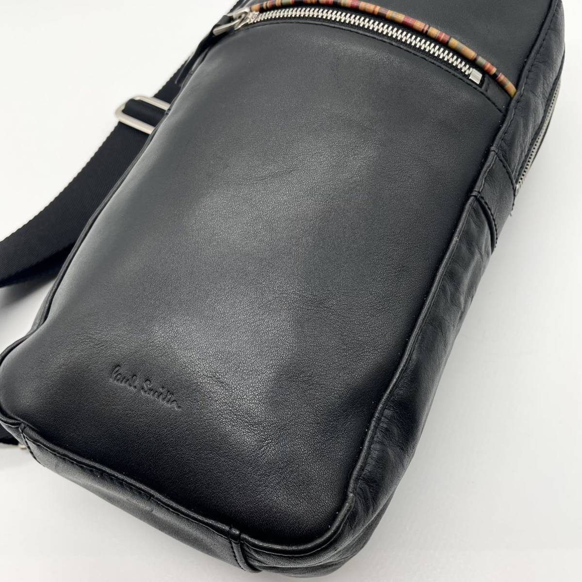 午前12時前のご注文は当日発送 【極美品】ポールスミス レザーウエスト