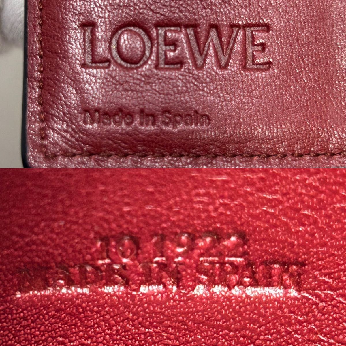 ロエベ LOEWE コンパクトジップウォレット ソフトグレインカーフ 折