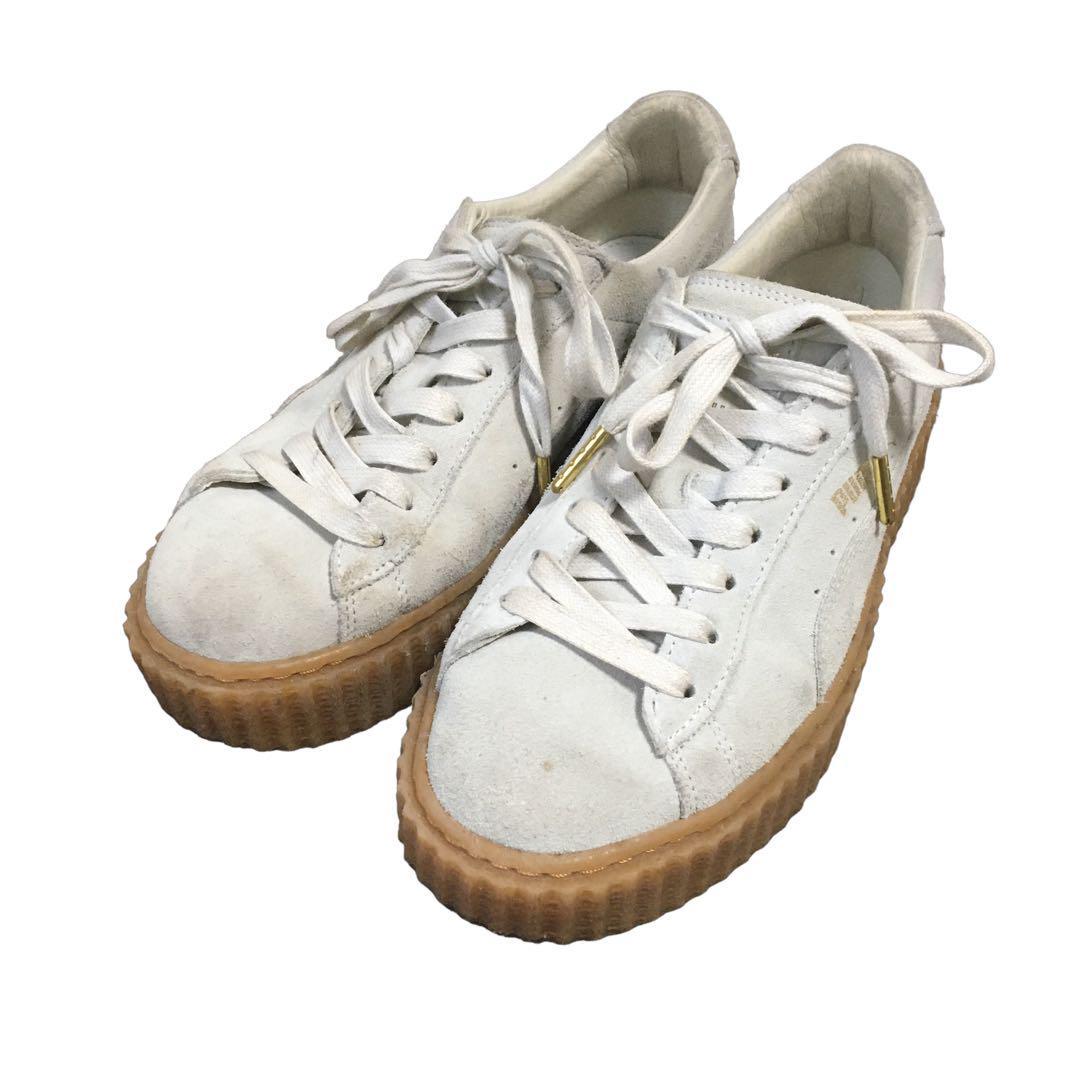美品 PUMA プーマ 厚底スニーカー 23-4-46