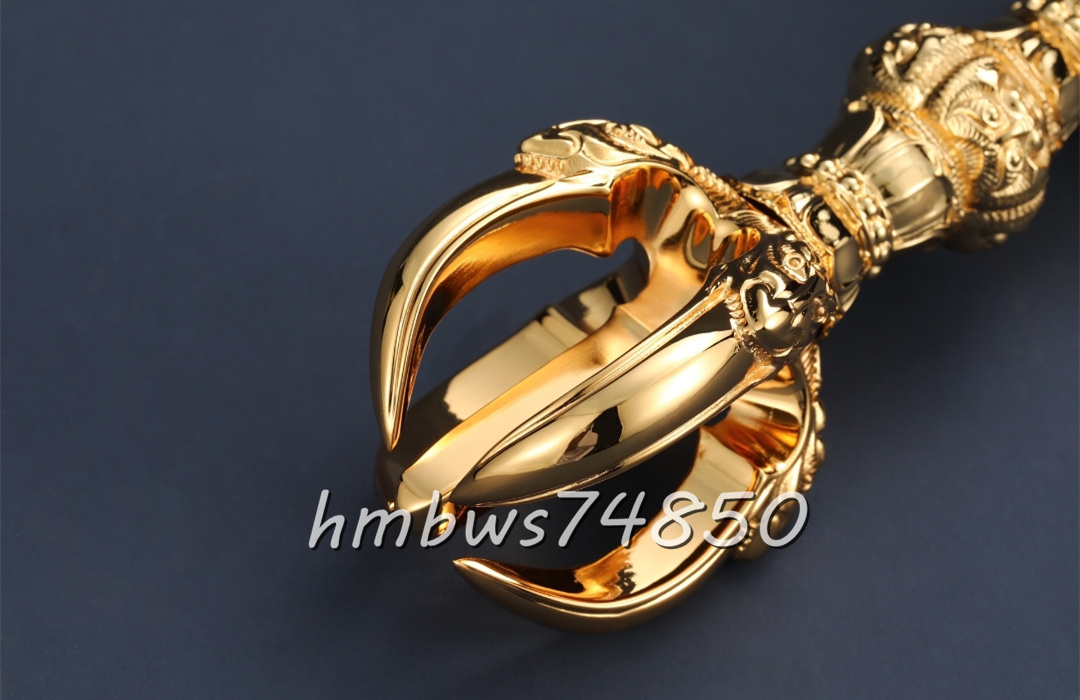 密教法具 寺院仏具」極上品 真言宗 五鈷杵/五鈷鈴/金剛盤 3点 仏教工芸