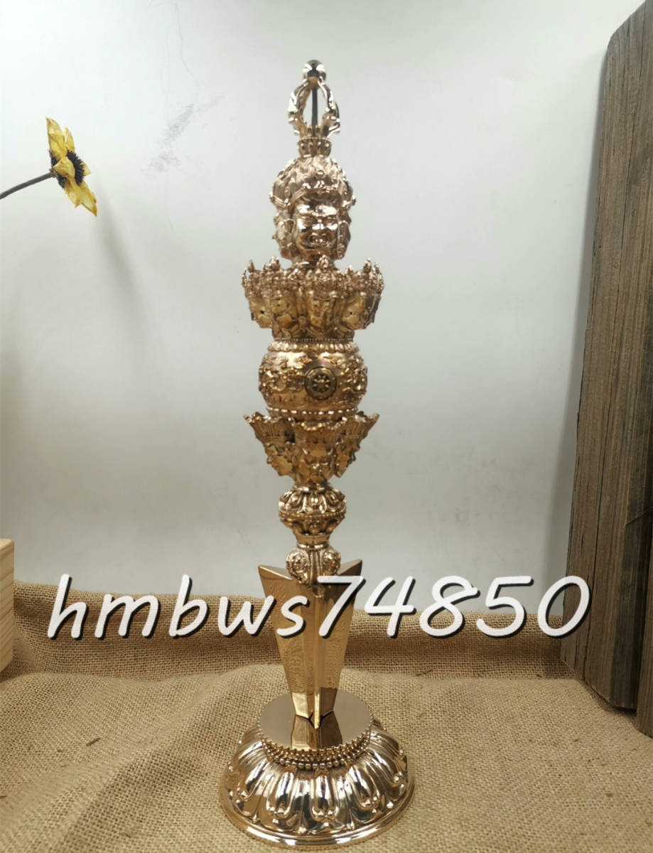 9765円 新入荷 真言宗人形五鈷杵 真鍮製磨き仕上げ 23cm 密教法 9765円 新入荷 真言宗人形五鈷杵 真鍮製磨き仕上げ 23cm 密教法