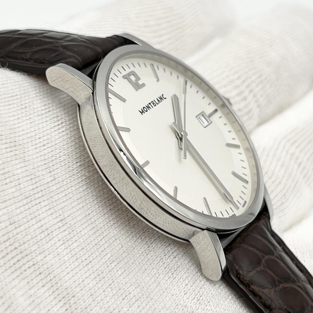 希少】モンブラン MONTBLANC メンズ 時計 腕時計 サミット 7093 白文字