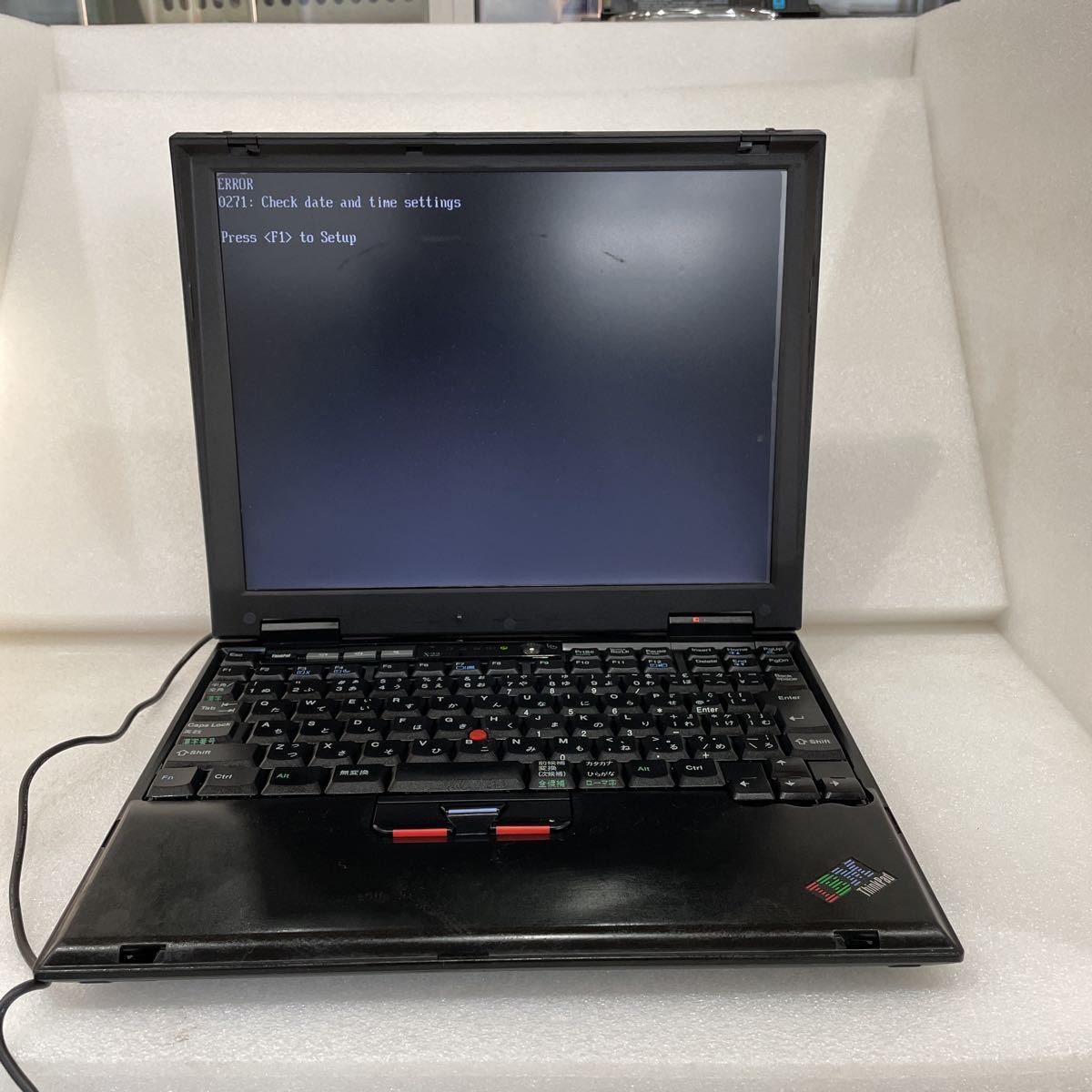 XL5880】IBM ThinkPad X22(2662-9DJ) Intel PentiumIII 800MHz/654MB/OS起動OK/12.1/1024x768/LAN/確認済み現状渡し希少品