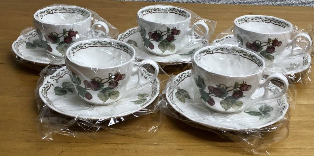 SALE★★おすすめ★★ Noritake Orchard Garden Cup & Saucer) ノリタケオーチャードガーデンコーヒー碗皿カップ＆ソーサー5客セット_画像1