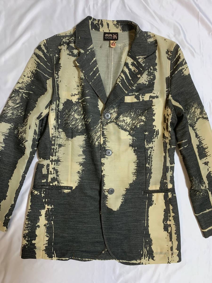 Jean Paul GAULTIER ジャンポールゴルチエ ゴルチェ　スーツ　セットアップ　騙し絵　デザイン　アーカイブ　archive suit jacket_画像2