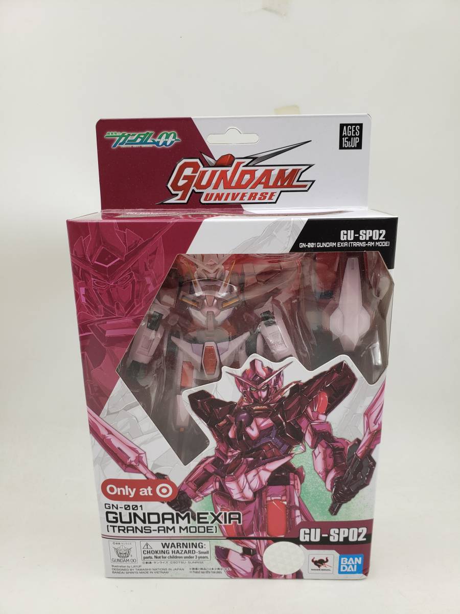 新品 機動戦士ガンダムOO Gundam Universe ガンダムユニバース GU-SP02 ガンダムエクシア(トランザムモード) 可動フィギュア アメリカ限定
