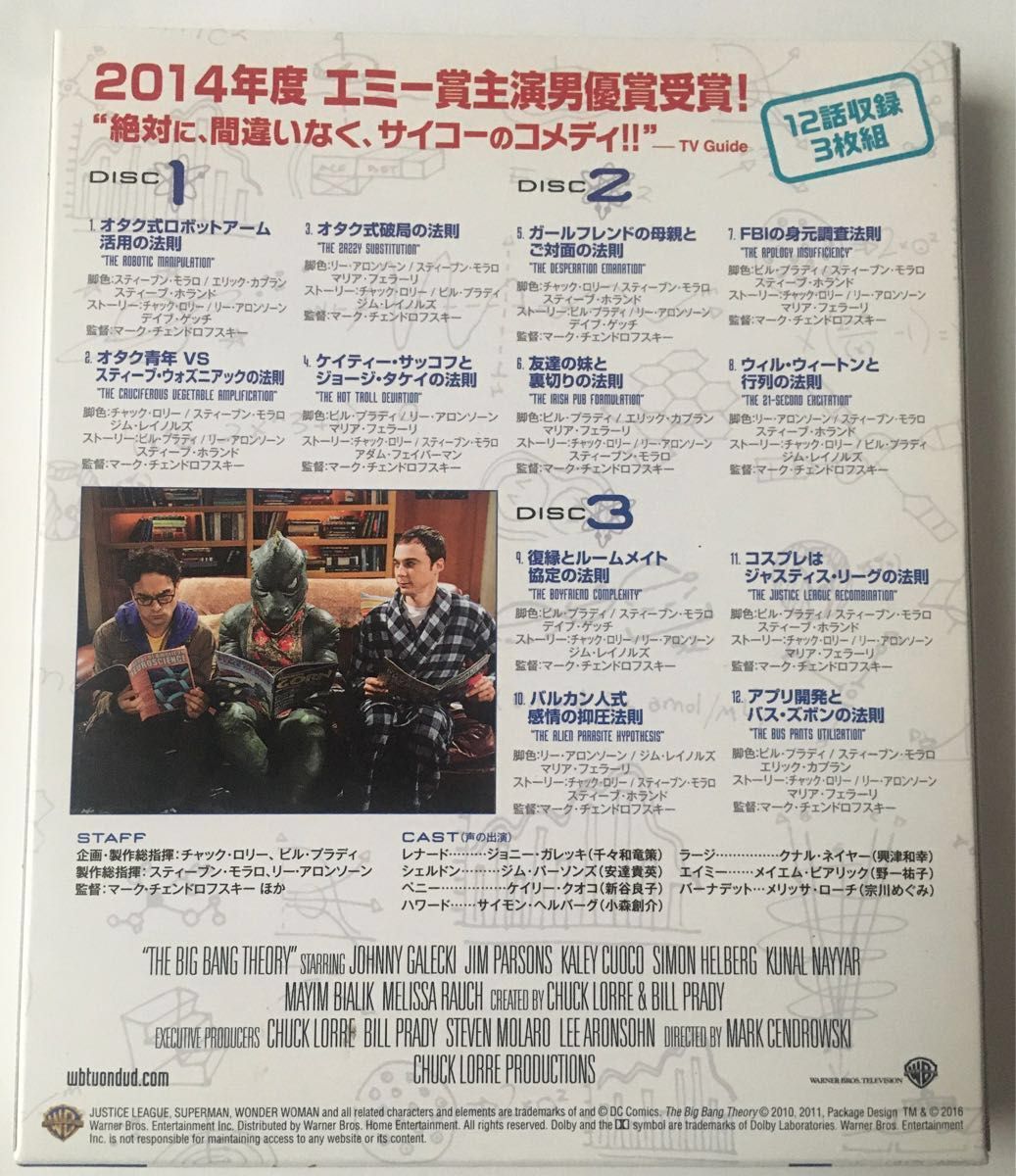 ビッグバン★セオリー フォースセット1 ジョニーガレキ/ジムパーソンズ/ケイリークオコ 海外ドラマ DVD