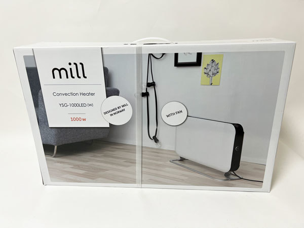 ファッションデザイナー 山善 送料無料 mill 新品 YSG-1000LED-W