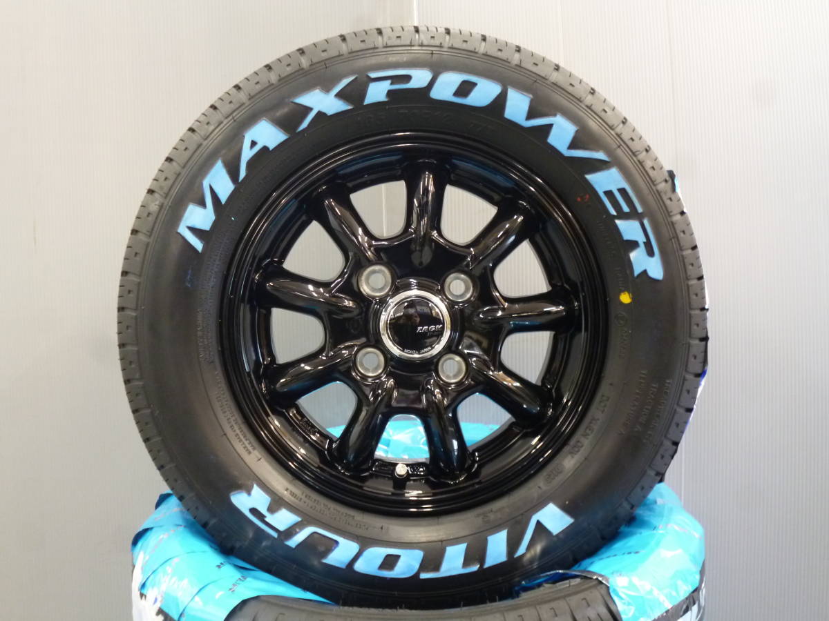 超美品の ホワイトレタータイヤ165/70R12☆ハイゼットなど タイヤ