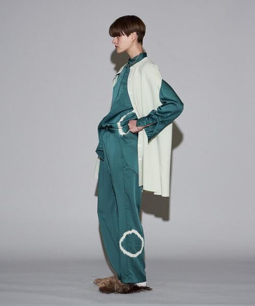 6(ROKU)>SATIN SIBORI SHIRT/シャツ サテンシャツ しぼり 長袖 6(ROKU)>SATIN SIBORI SHIRT/シャツ サテンシャツ しぼり 長袖