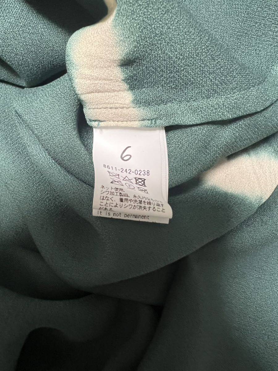 6(ROKU)>SATIN SIBORI SHIRT/シャツ サテンシャツ しぼり 長袖 6(ROKU)>SATIN SIBORI SHIRT/シャツ サテンシャツ しぼり 長袖