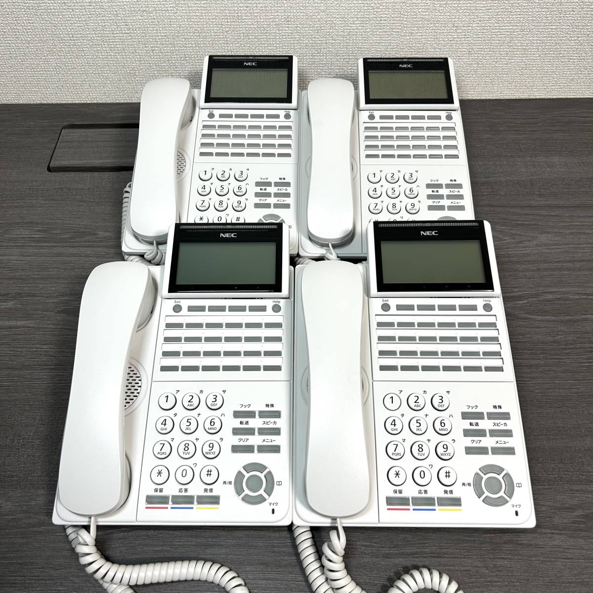 ショップ 中古 DTK-24D-1D WH 電話機 2台セット ③ trandecol.com