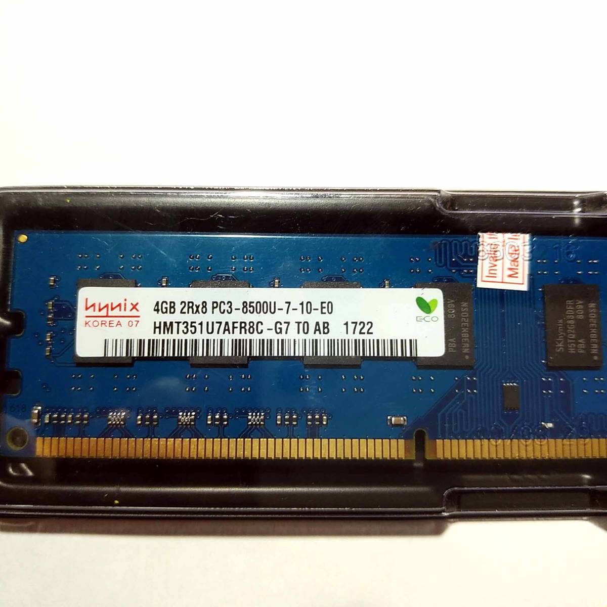 新品未使用 Hynix 4GBメモリ PC3-8500U 2RX8 DDR3/1066MHz 1.5VメモリRAM DIMMデスクトップ 送料無料