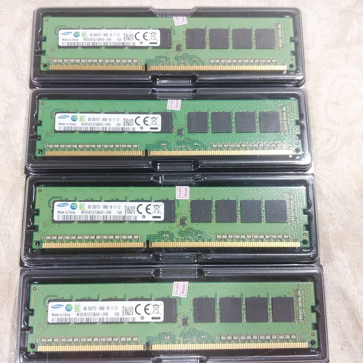 新品 SAMSUNG サムスン 32GBメモリ(8GB×4) DDR3 1333MHz PC3-10600E 1.5v 240ピン サーバーメモリーRAM 送料無料_画像1