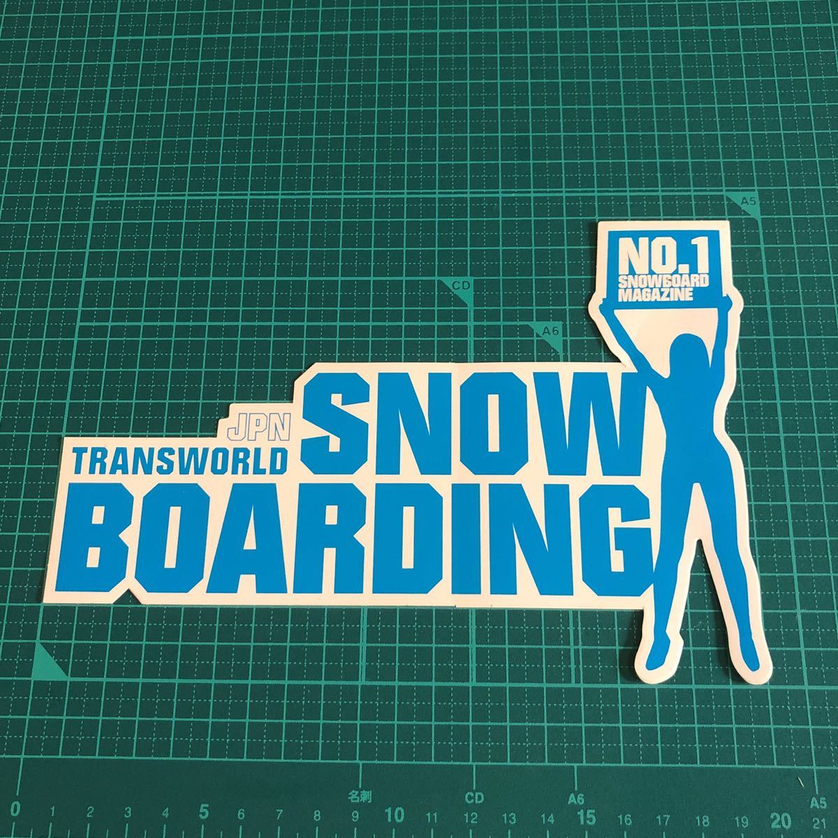 ステッカー TRANSWORLD SNOWBOARDING MAGAZIN 雑誌の記念ステッカー _画像1