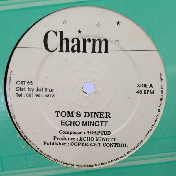 12inchレコード　ECHO MINOTT / TOM'S DINER_画像1