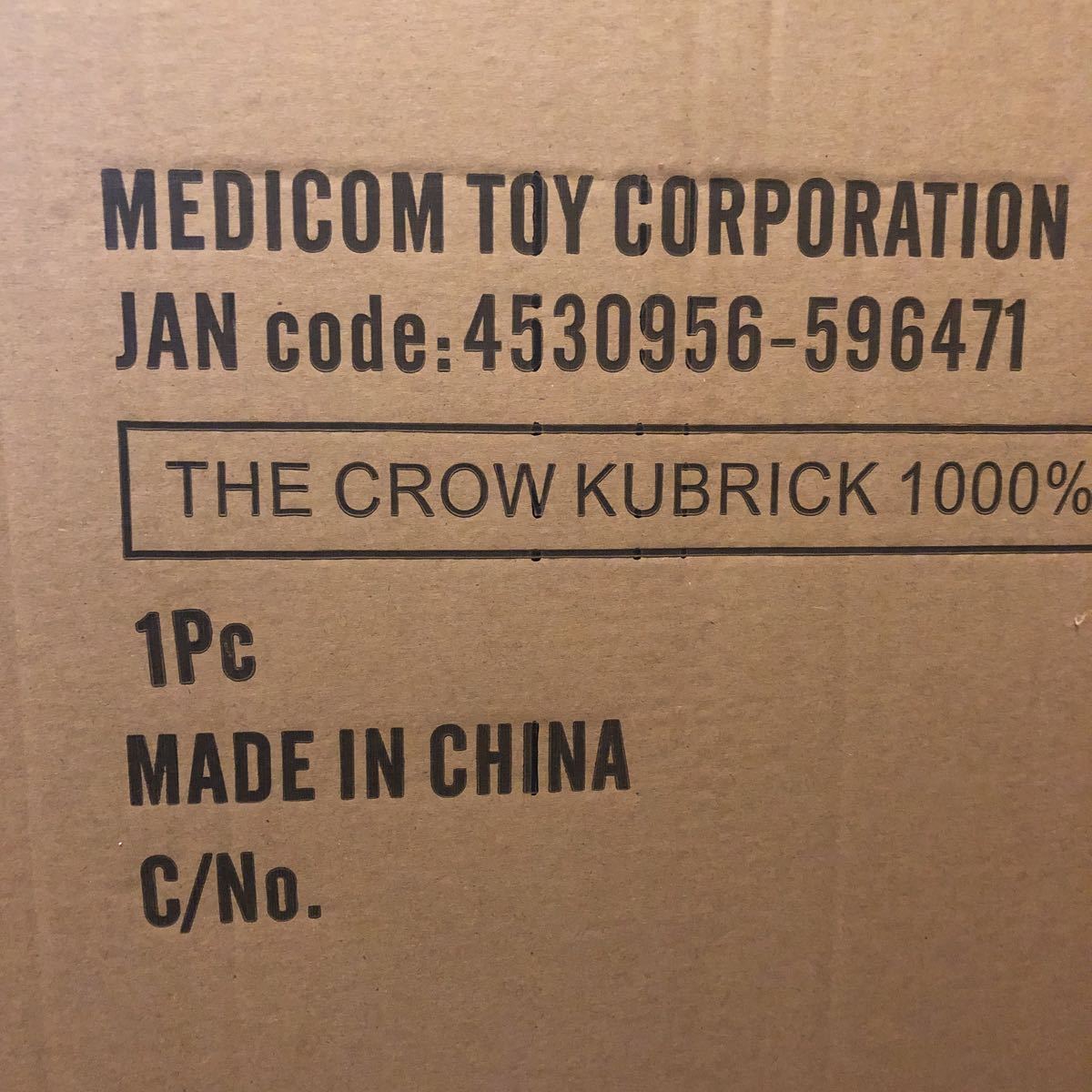 Supreme x The Crow Kubrick Bearbrick 1000% Medicom Be@rbrick IN