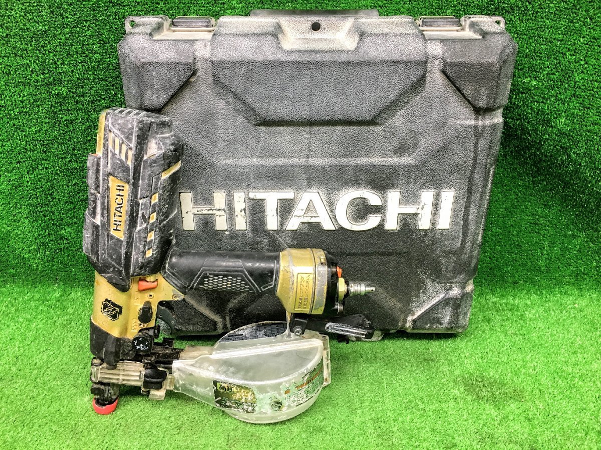 【5】 中古品 Hitachi Koki 日立工機 高圧 41mm ねじ打ち機 WF4H3(S) 本体+ケース