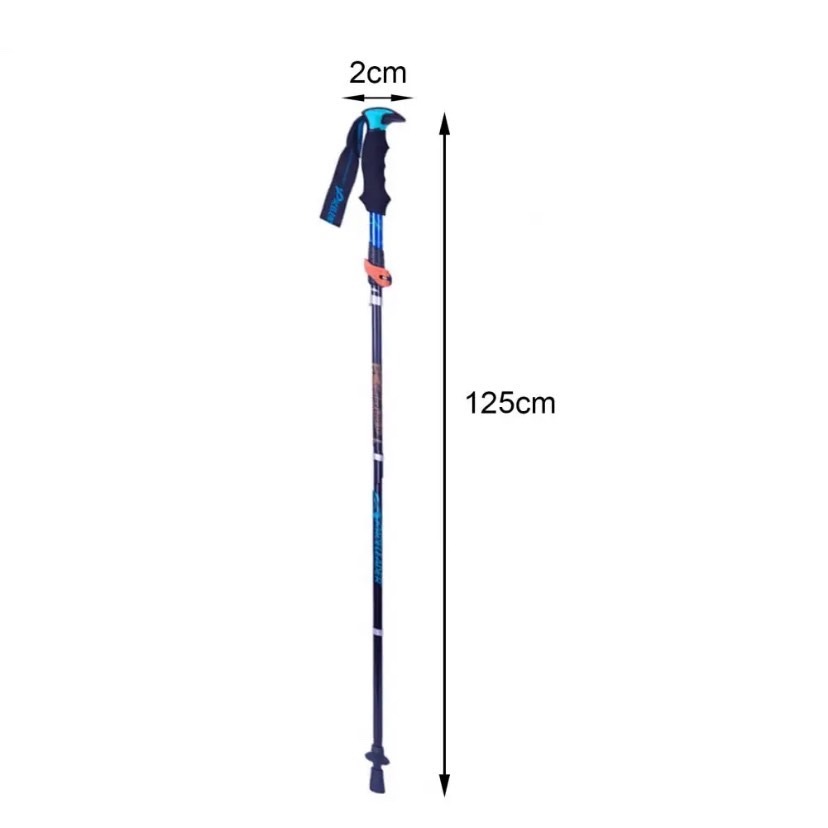  aluminium производства альпинизм для треккинг paul (pole) ходьба палка stock складной 125cm альпинизм трость 2 шт set