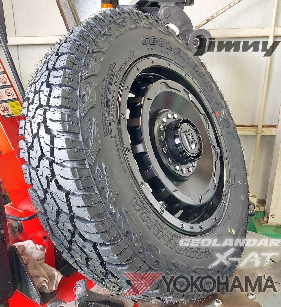 デリカ D5 エクストレイル RAV4 クロスロード チェロキー ヨコハマ ジオランダー X-AT 235/70R16 新品 タイヤホイール 16インチ_画像8