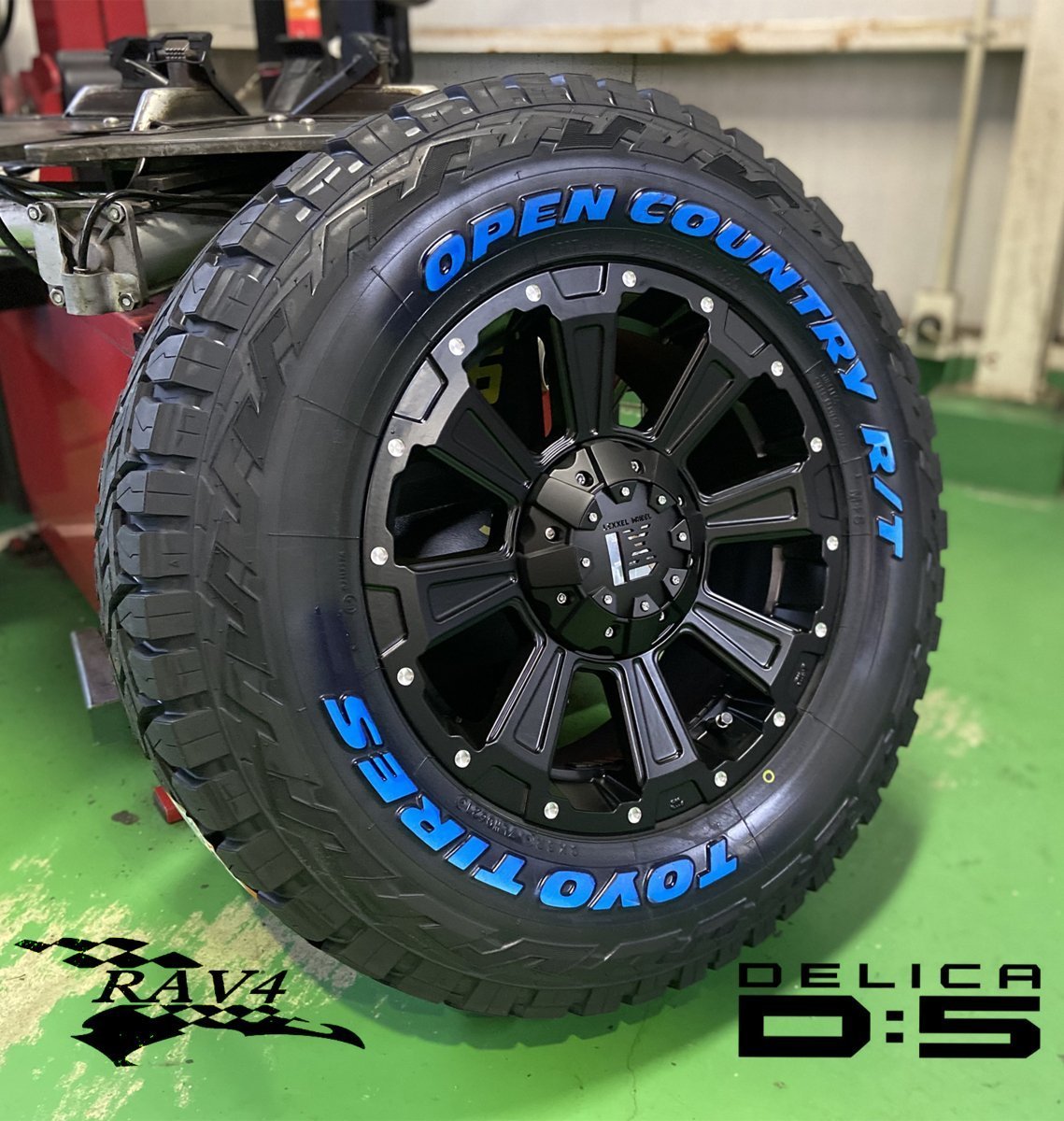 LEXXEL【DeathRock】デリカD5 エクストレイル RAV4 CX5 ヴァンガード 16インチ トーヨー オープンカントリー RT 235/70R16 ホワイトレター_画像1