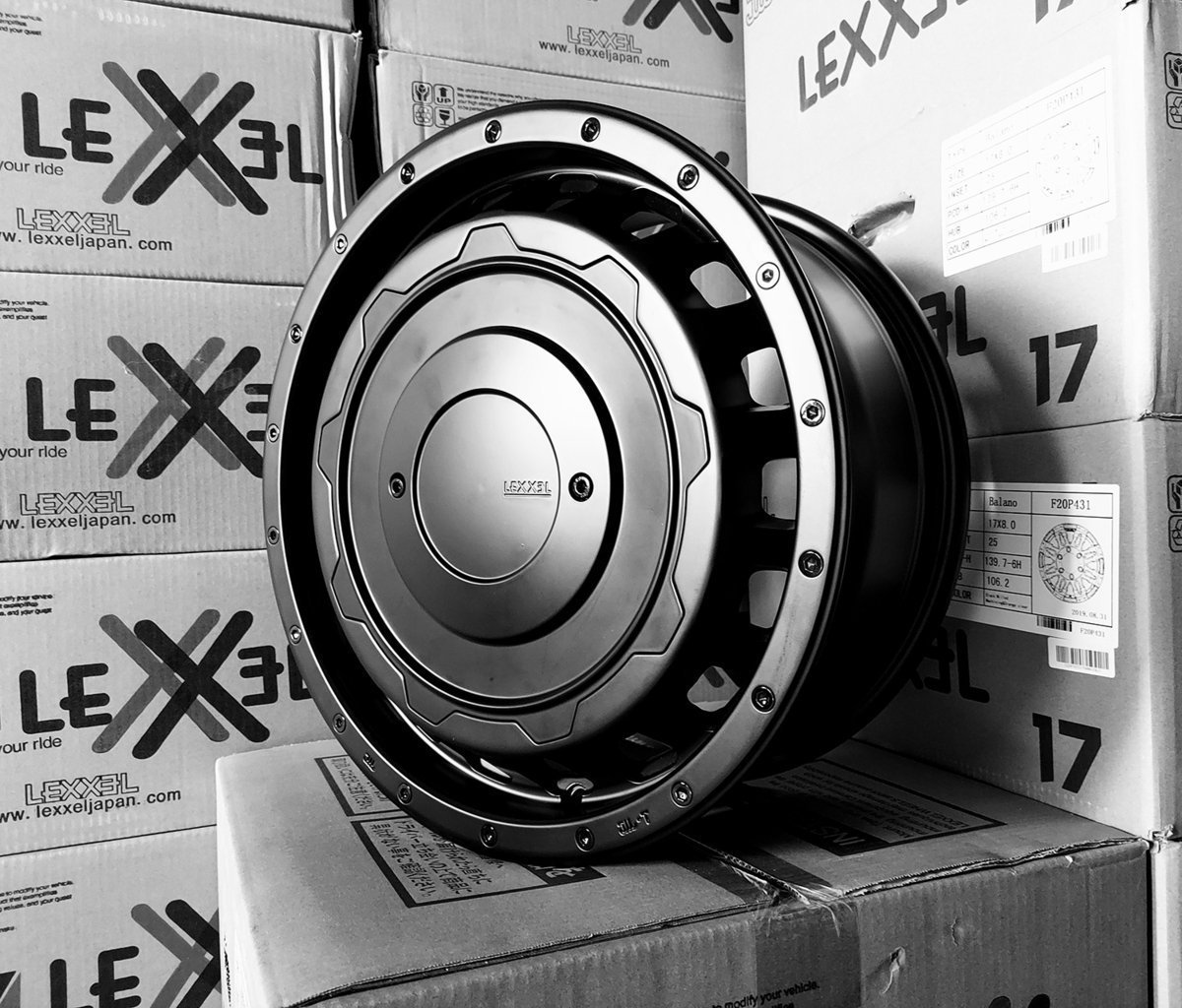 デリカD5 エクストレイル クロスロード LEXXEL SwaGGer ヨコハマ ジオランダー MT G003 225/75R16 215/70R16タイヤホイールセット 16インチ_画像4