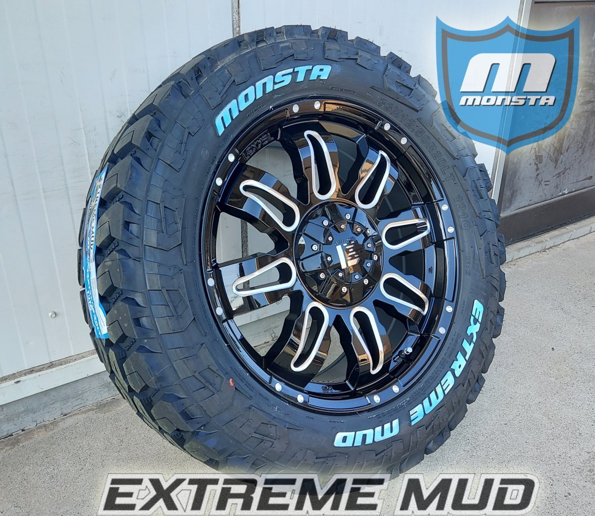 オフロード ランクル 100系 200系 LX570 セコイア タンドラ 20インチ モンスタ MONSTA EXTREM MUD 33x12.50R20 35x12.50R20 ホワイトレター_画像4