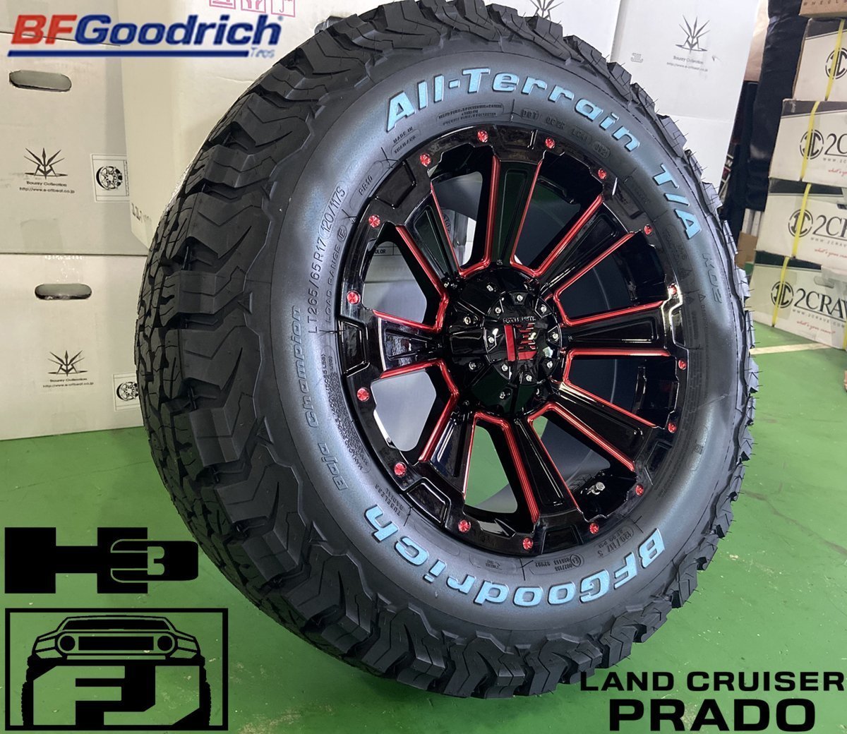 BF  Goodrich   All-Terrain   KO2 265/65R17 265/70R17 285/70R17  Prado   HILUX ... FJ  шина  диск   17 дюймов  DeathRock