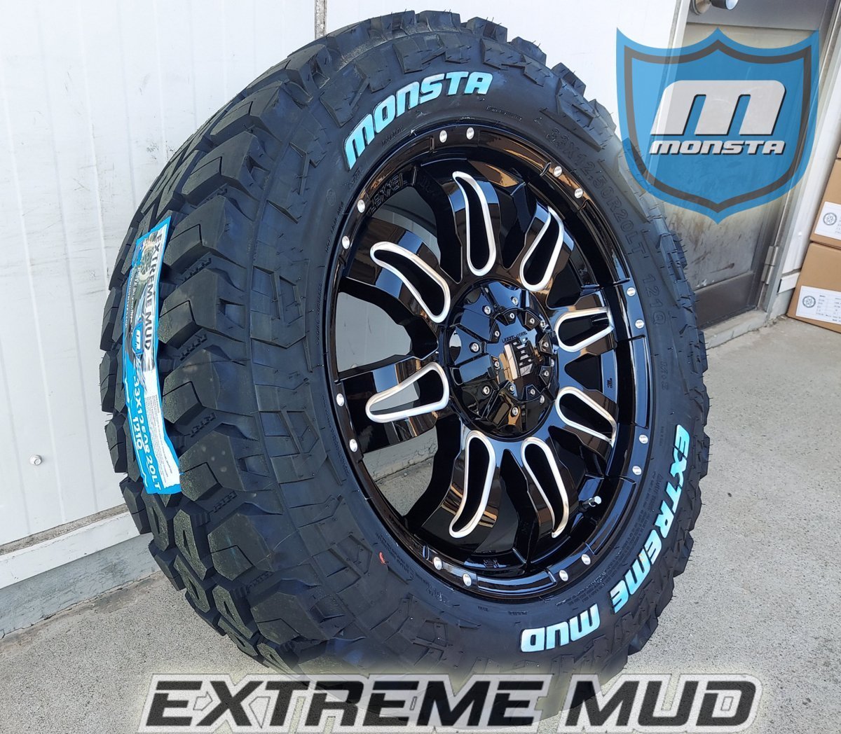 オフロード ランクル 100系 200系 LX570 セコイア タンドラ 20インチ モンスタ MONSTA EXTREM MUD 33x12.50R20 35x12.50R20 ホワイトレター_画像10