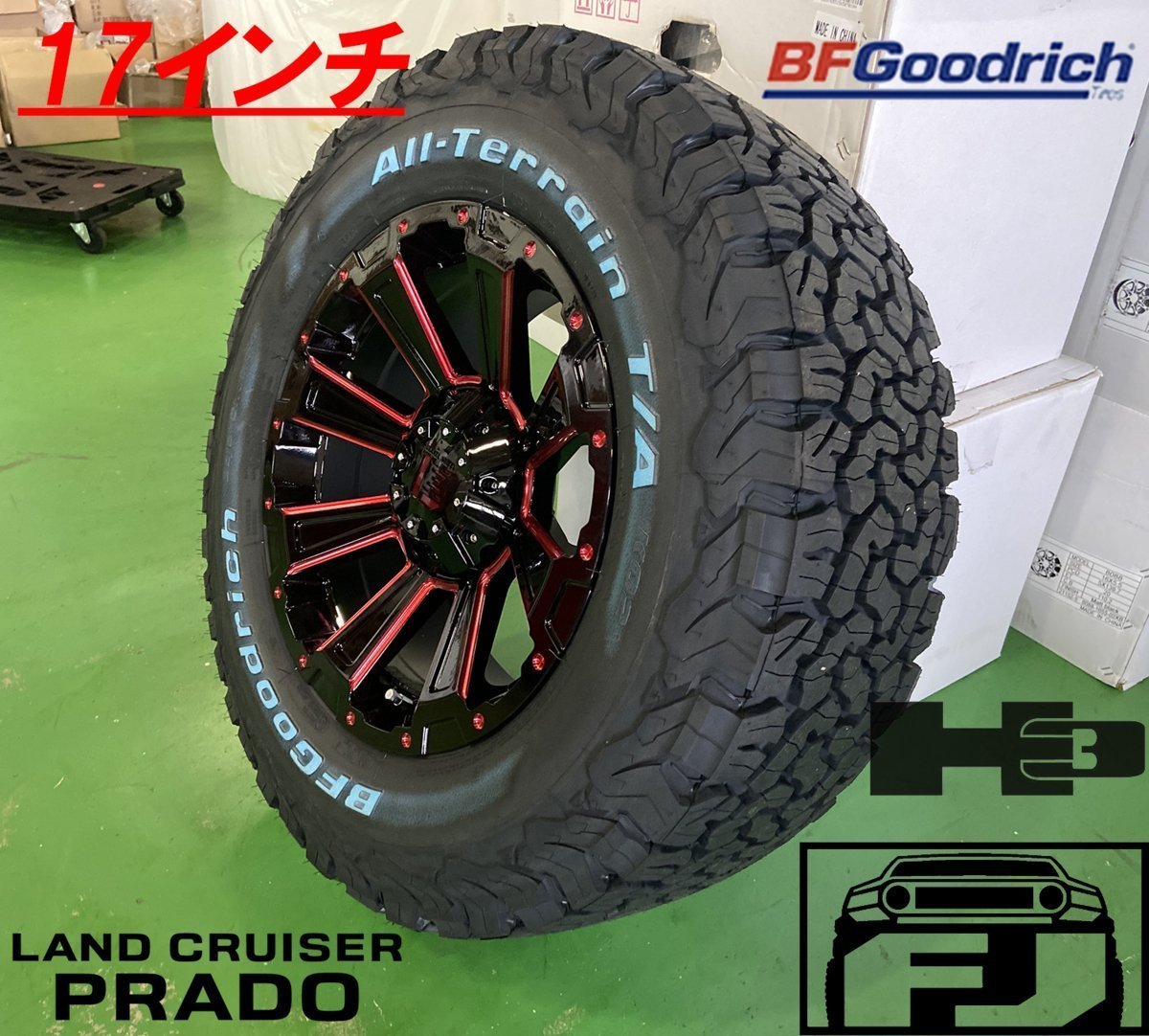 BF グッドリッチ オールテレーン KO2 265/65R17 265/70R17 285/70R17 プラド ハイラックスサーフ FJ タイヤホイール 17インチ DeathRock_画像4