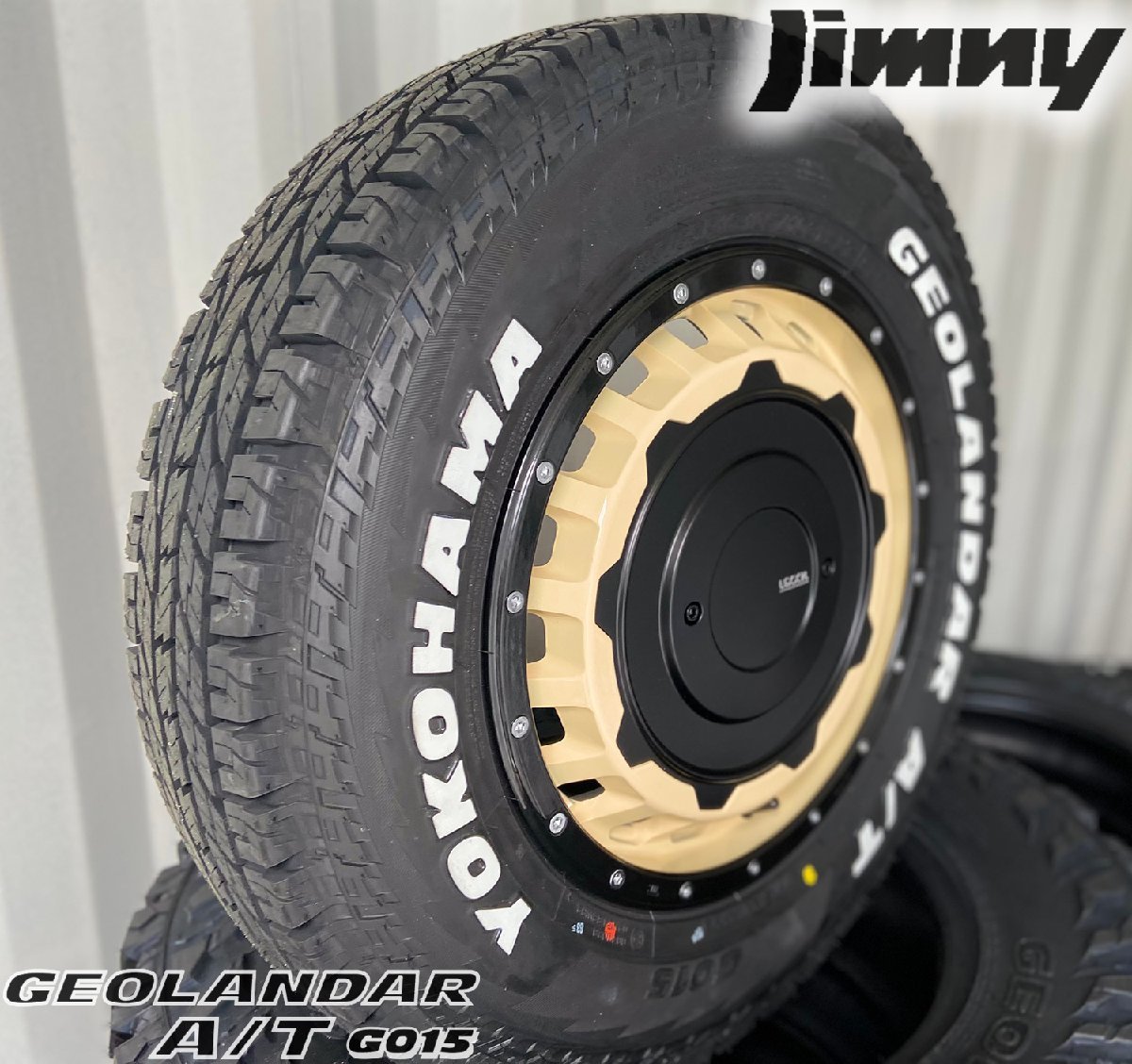 新品 最新作タイヤ SwaGGer ジムニー ヨコハマ ジオランダー G015 A/T 185/85R16 タイヤホイールセット 16インチ ホワイトレター_画像6