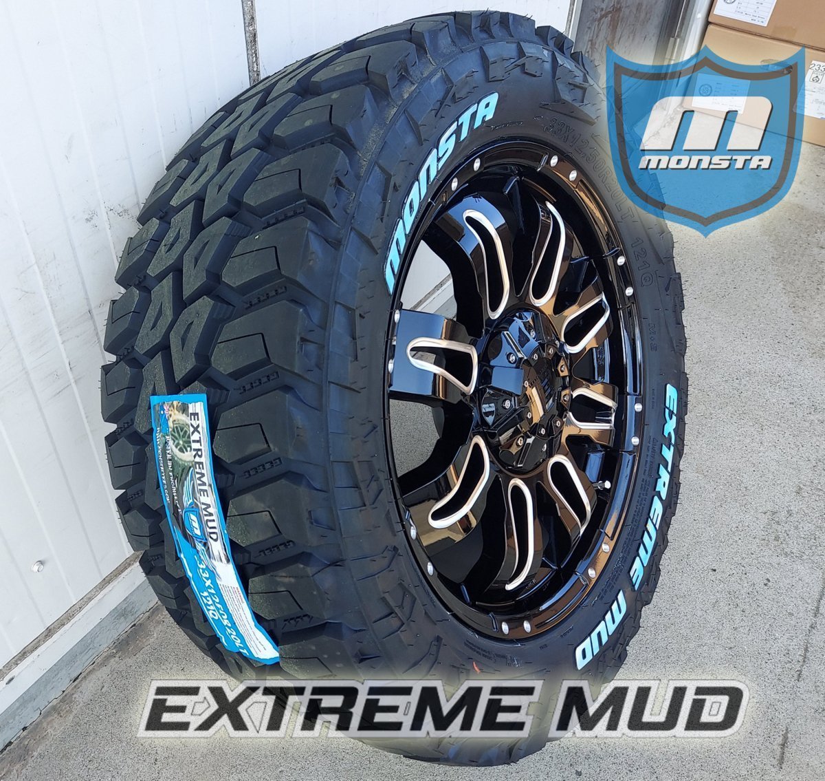 オフロード ランクル 100系 200系 LX570 セコイア タンドラ 20インチ モンスタ MONSTA EXTREM MUD 33x12.50R20 35x12.50R20 ホワイトレター_画像6